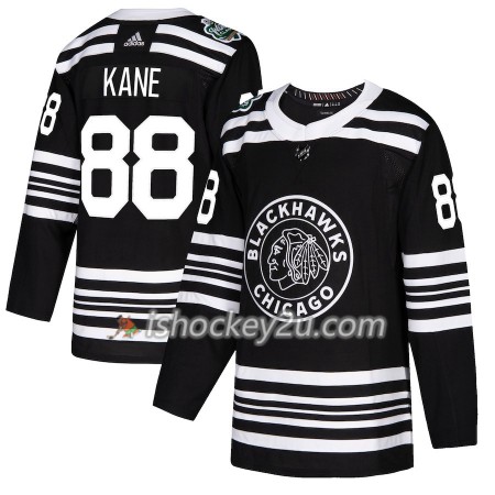 Mænd NHL Chicago Blackhawks Trøje Patrick Kane 88 2019 Winter Classic Adidas Sort Authentic